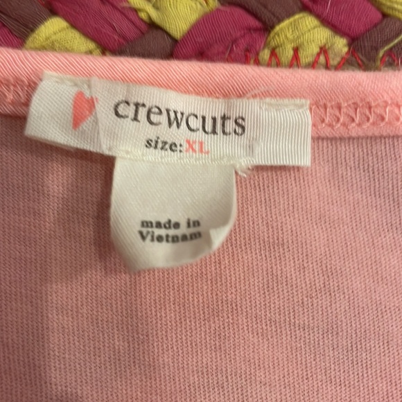 Crewcuts brand, three pink, white, and blue tee shirts, girls size XL. - Picture 3 of 7